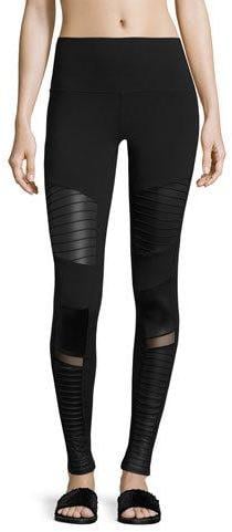 Alo Yoga Moto High-Waist Sport Leggings