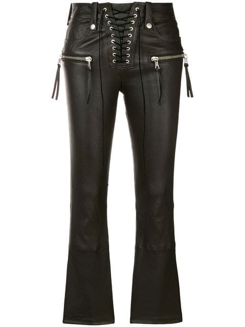 Unravel Project Lace-Up Detail Trousers