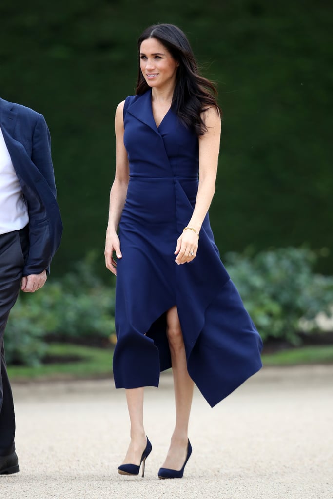 Meghan Markle Wears Dion Lee Dress October 2018