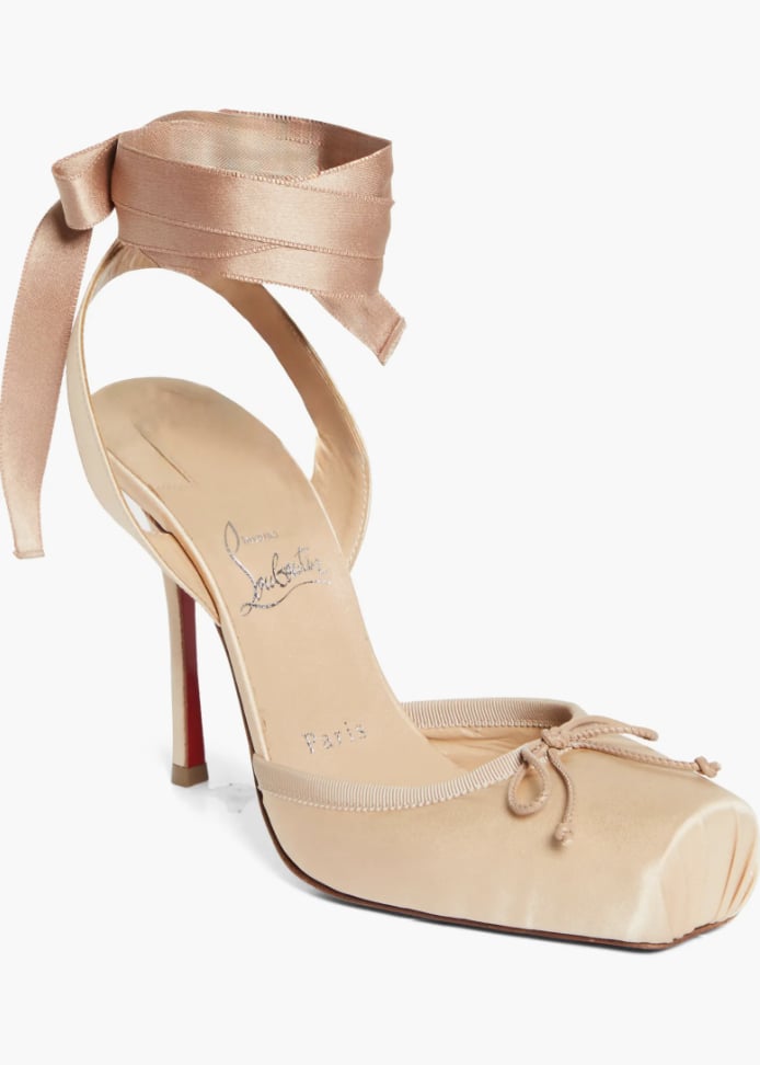 Christian Louboutin Cassia Lace-Up Slingback Pump