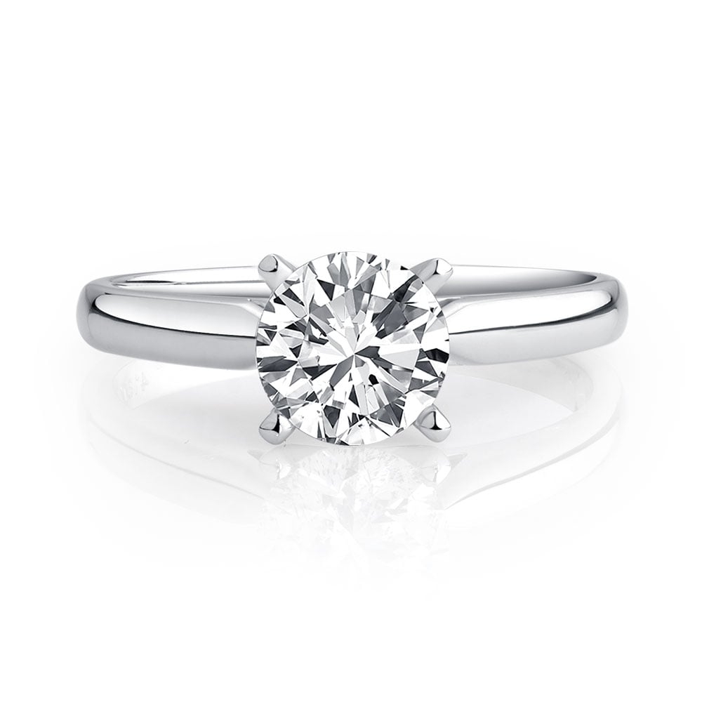 Solitaire Engagement Ring With A 1 Carat Diamond In 14ct ...