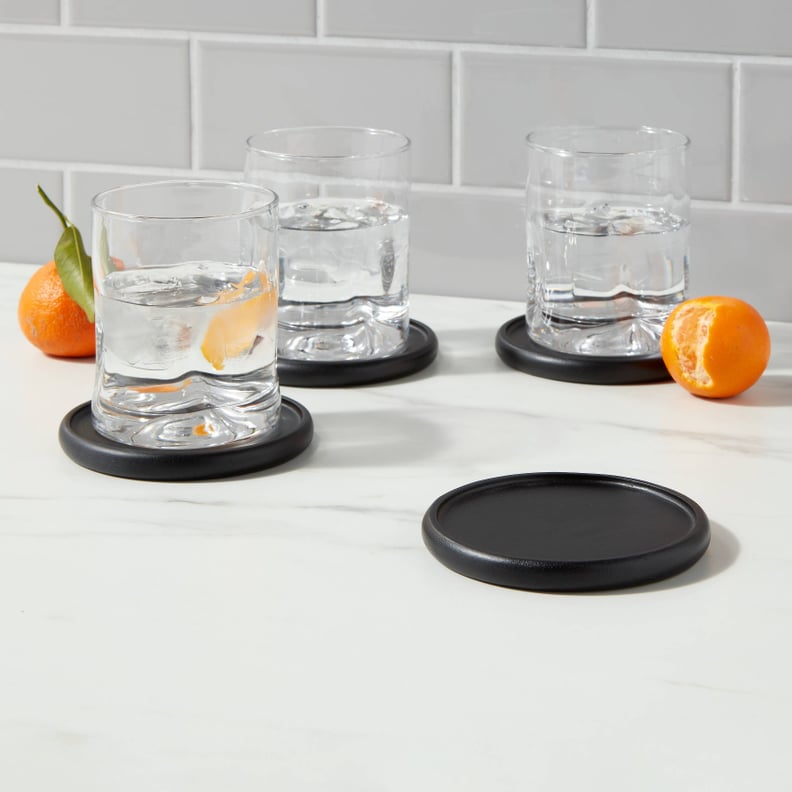 Beautify Your Beverages: Threshold 4pk Acacia Modern Coasters