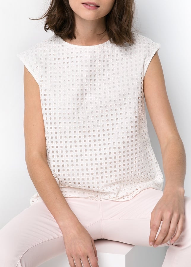 Mango Eyelet Top