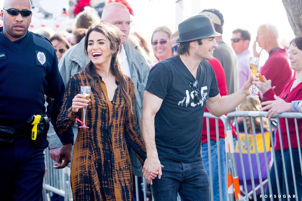 Ian Somerhalder and Nikki Reed at Mardi Gras 2016