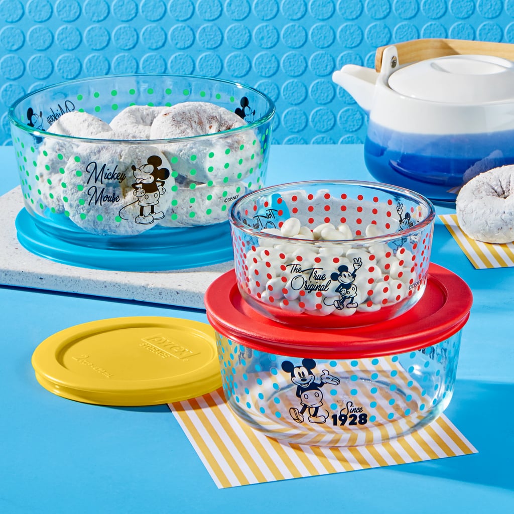 Pyrex 6-Piece Mickey Mouse Decorated Storage