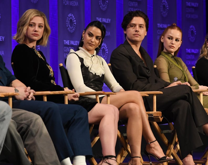 HOLLYWOOD, CALIFORNIA - APRIL 09: (L-R) Lili Reinhart, Camila Mendes, Cole Sprouse and Madelaine Petsch attend the 39th Annual PaleyFest LA - 