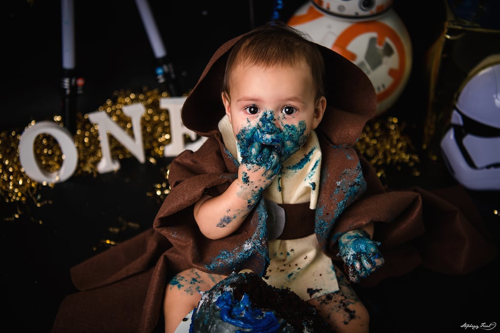 Star Wars R2-D2 Jedi First Birthday Cake Smash