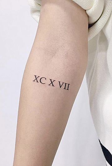 Best Roman Numeral Tattoo Ideas