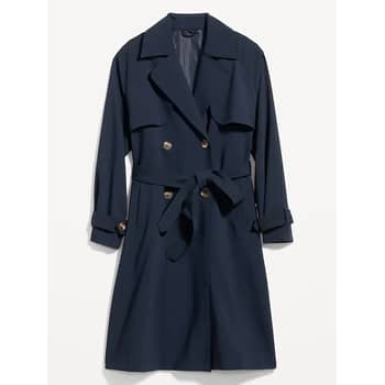 Old Navy Double-Breasted Tie-Belt Trench Coat Review
