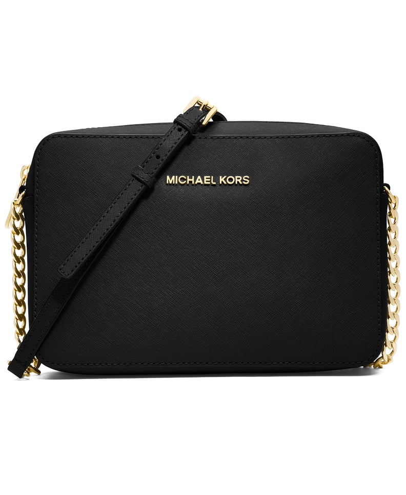 Michael Kors Jet Set East West Crossgrain Leather Crossbody