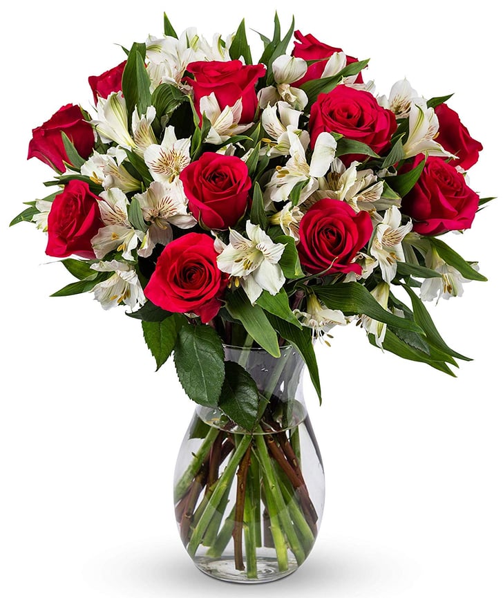 Benchmark Bouquets Signature Roses and Alstroemeria Dozen Roses on