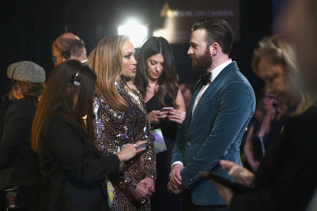 Chris Caught Up Backstage With Jennifer Lopez