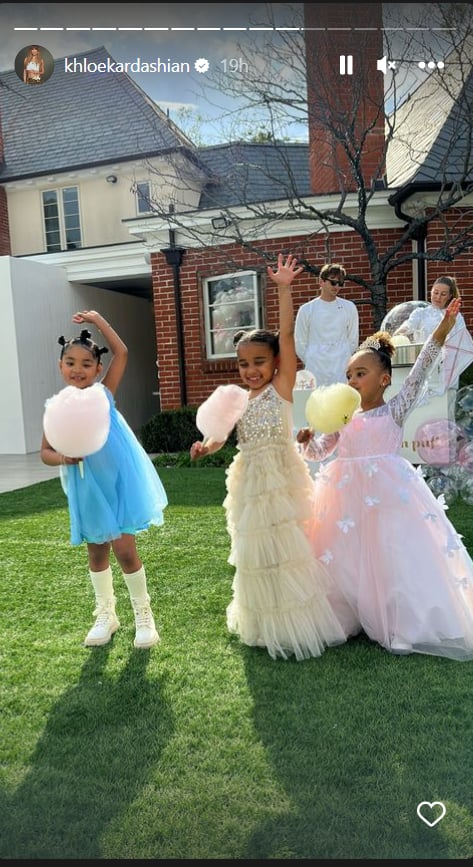 Khloé Kardashian, Kylie Jenner Take Kids to Birthday Party