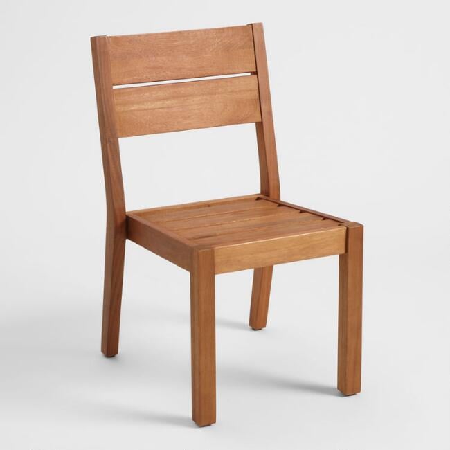 Eucalyptus Wood Formentera Outdoor Dining Side Chair