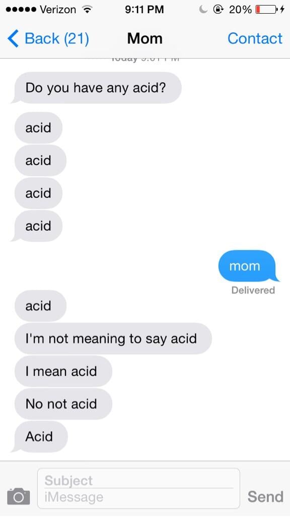 funny texts from parents autocorrect