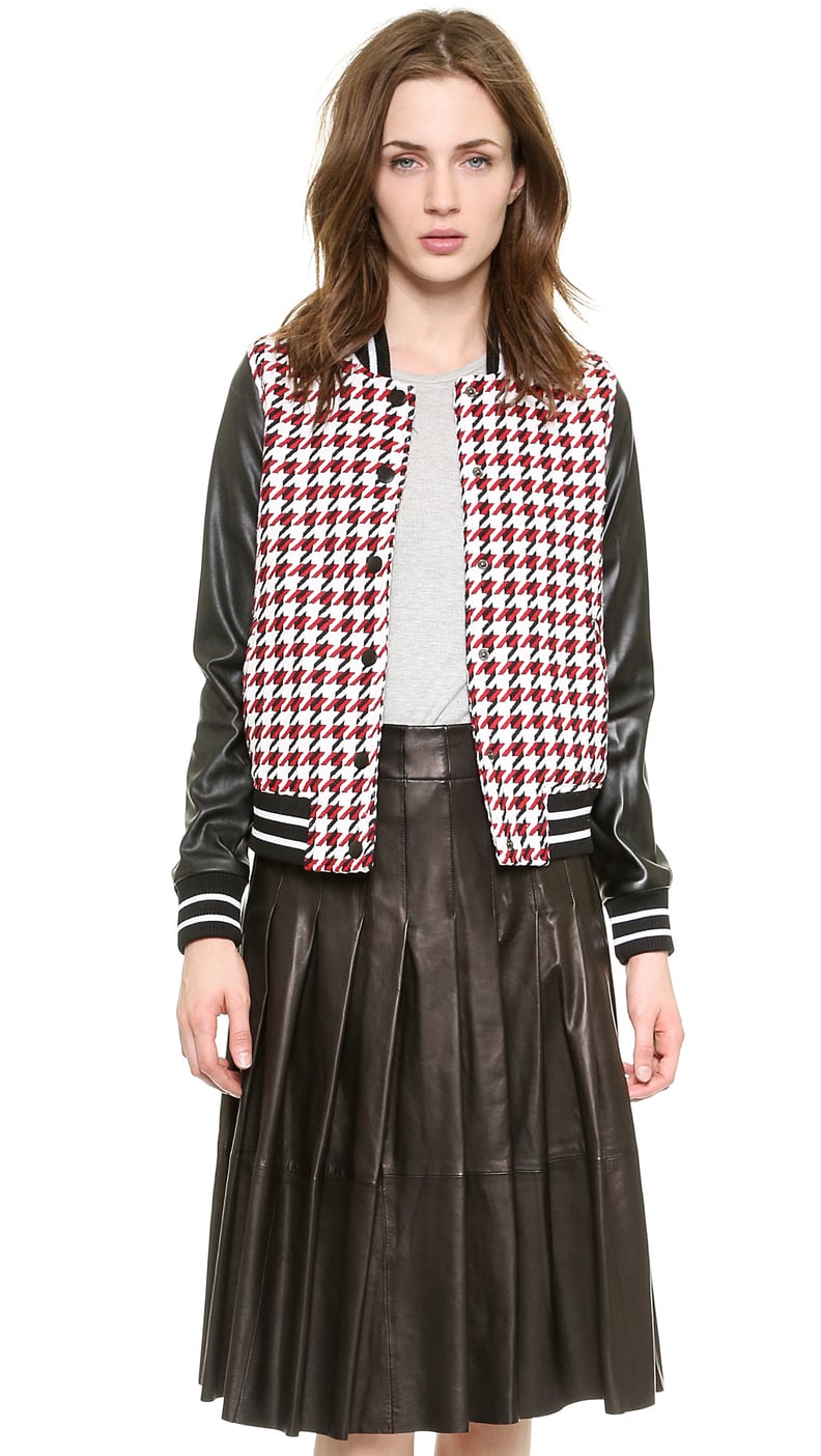 Re:named Houndstooth Varsity Jacket