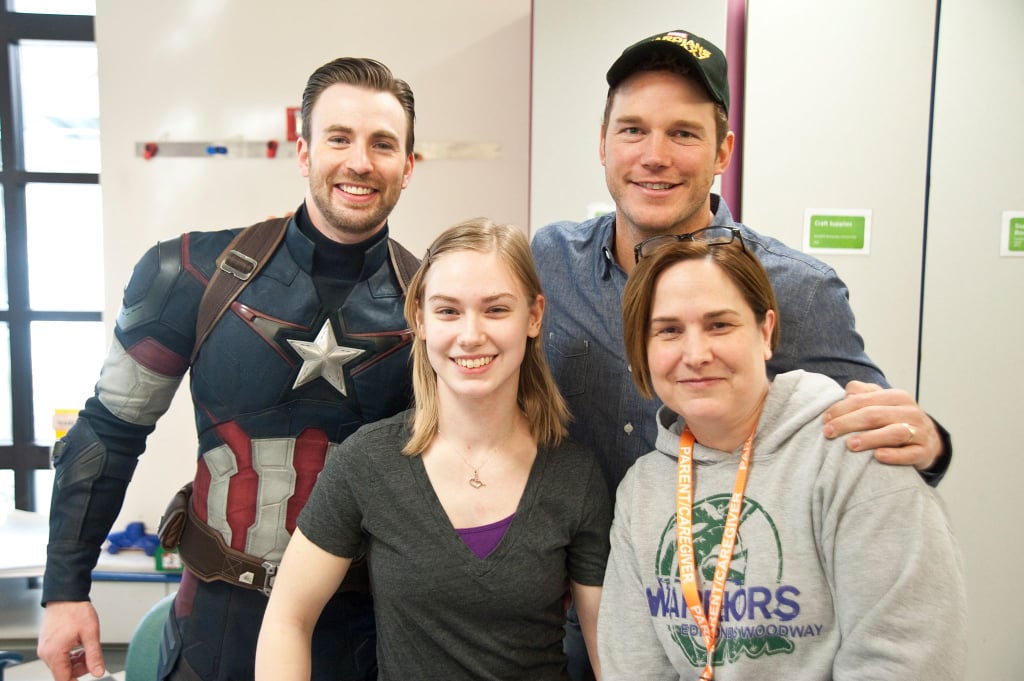 Chris Pratt and Chris Evans at Seattle Children's Hospital