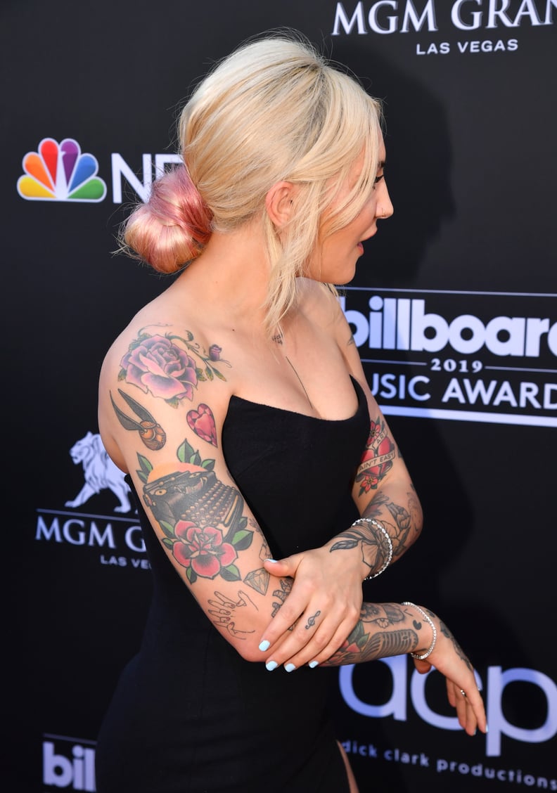 Julia Michaels's Rose Shoulder Tattoo