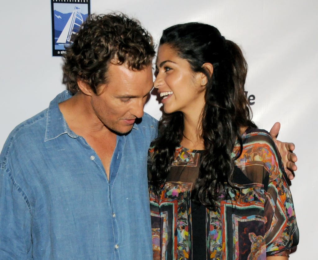Matthew and Camila shared a moment at the September 2008 premiere of Surfer Dude in Malibu.