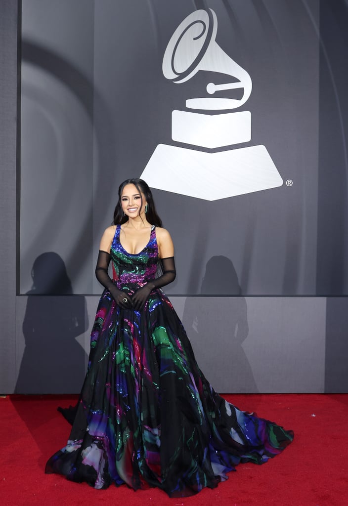 Becky G's Colourful Zuhair Murad Gown at the Latin Grammys
