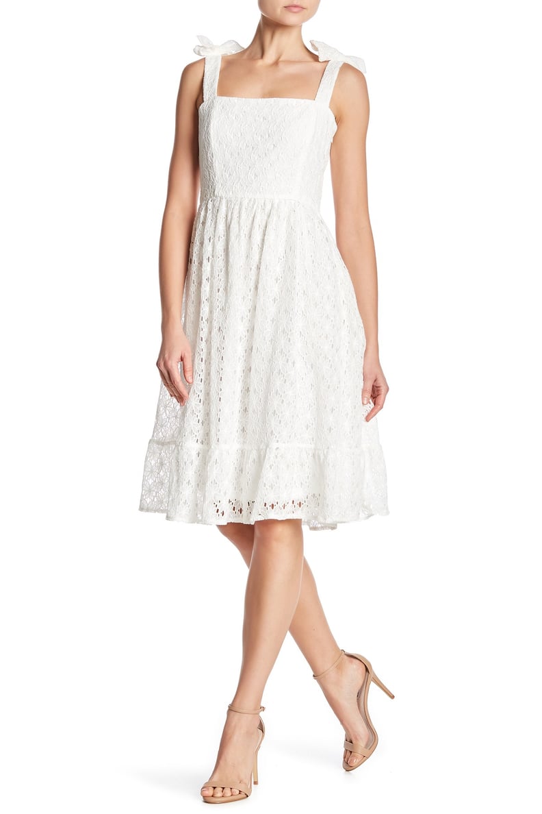 NSR Floral Lace Midi Dress