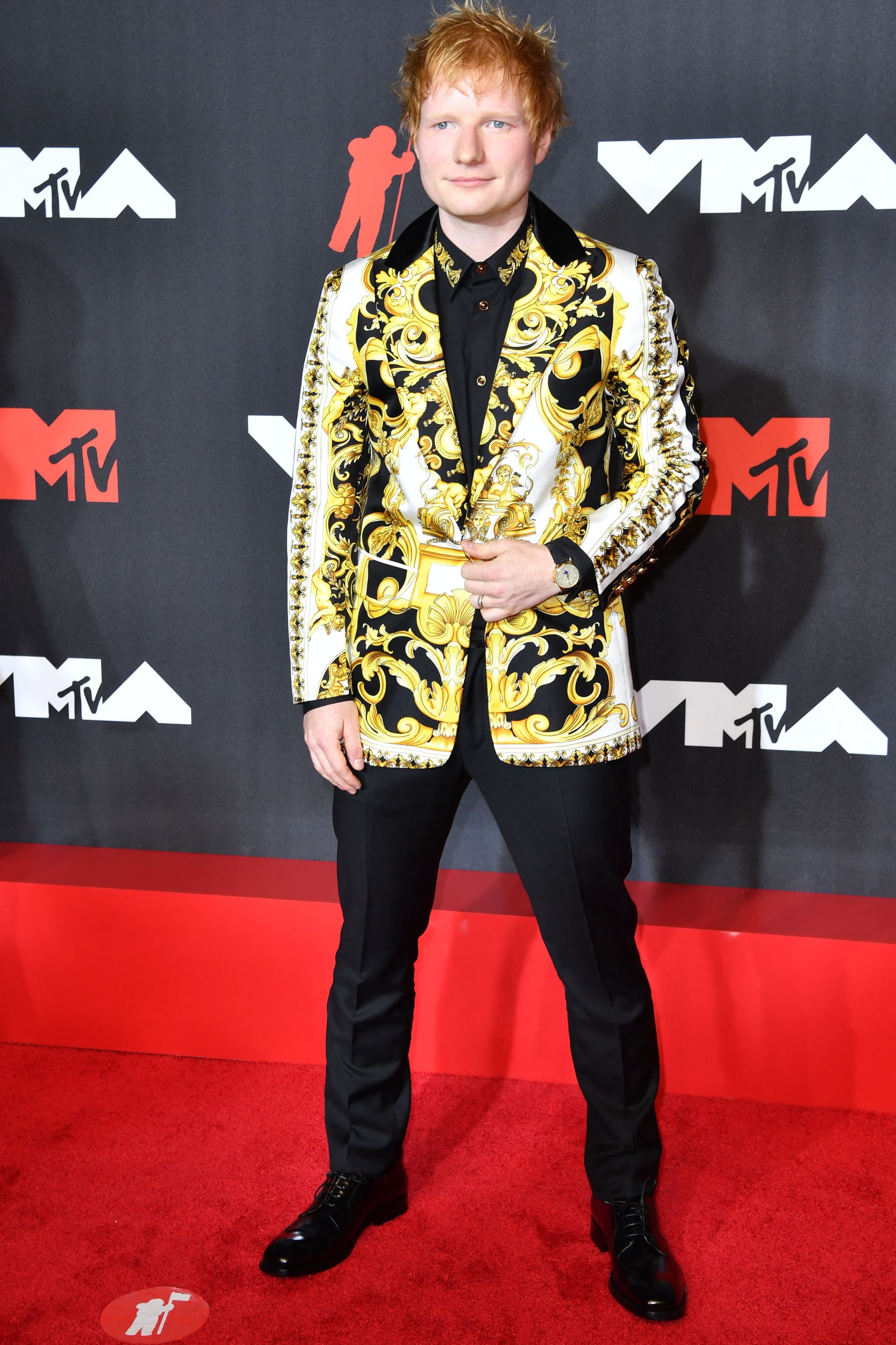 Ed Sheeran at the 2021 MTV VMAs | The MTV VMAs Red Carpet Is So Upbeat, the  Fashion Alone Will Make You Dance | POPSUGAR Fashion Photo 32