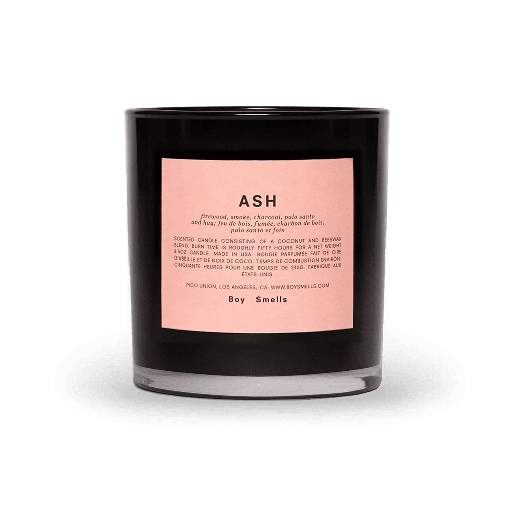 Boy Smells Ash Candle