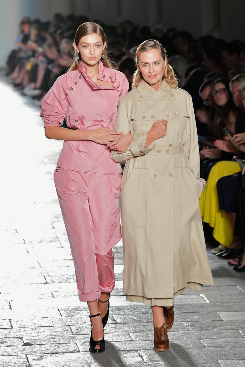 When Gigi Walked Arm in Arm With Supermodel Lauren Hutton at Milan Fashion Week