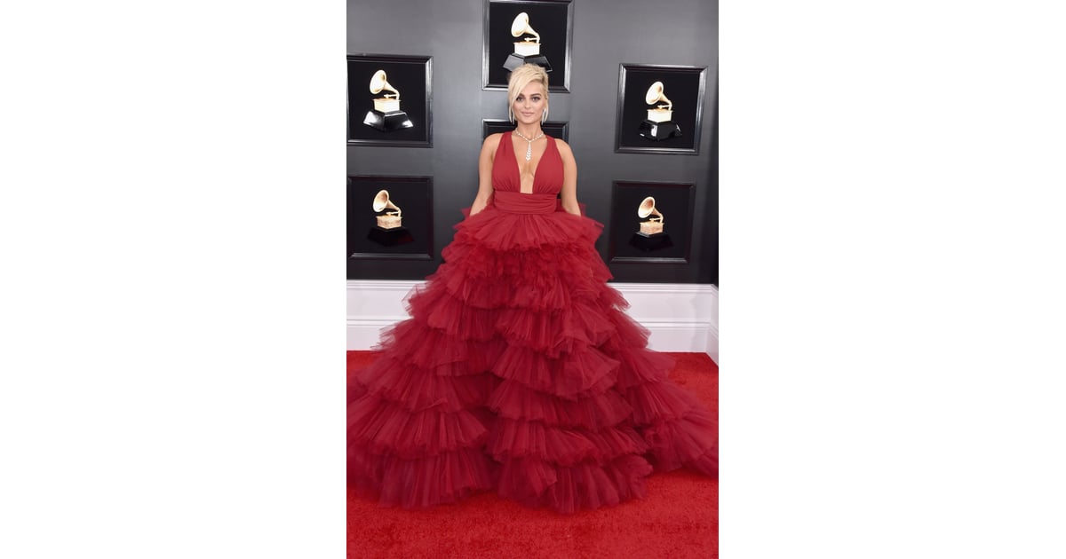 Bebe Rexha at the 2019 Grammy Awards Best Award Season Red Carpet