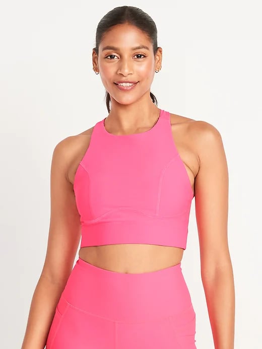 Old Navy Medium-Support PowerSoft Pocket Racerback Sports Bra