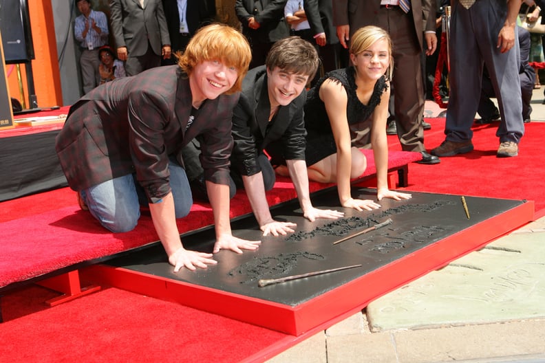 Emma Watson in 2007, With Rupert Grint and Daniel Radcliffe