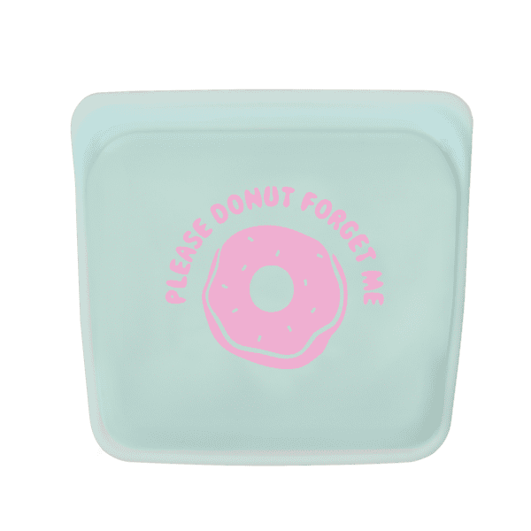 "Please Donut Forget Me" Reusable Silicone Bag