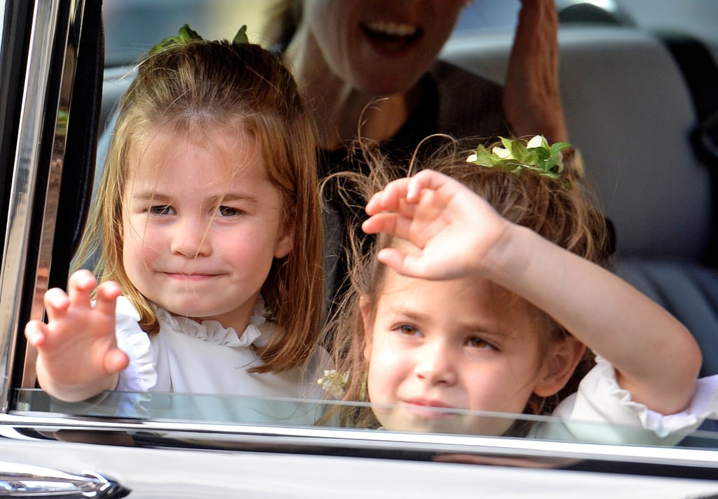 Pictures of Princess Charlotte Waving