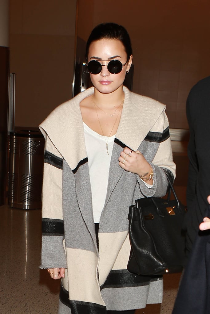Demi Lovato Wears Must-Have Travel Cardigan