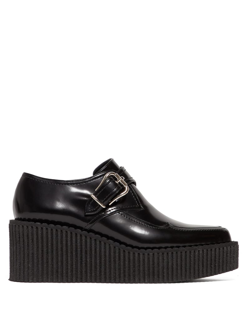 Stella McCartney Buckled Patent Faux-Leather Shoes