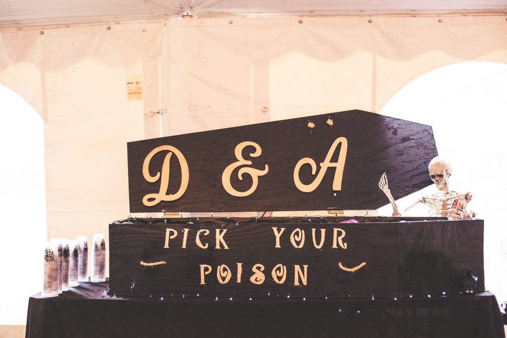 This Backyard Wedding Had Charming Rustic Halloween Decor