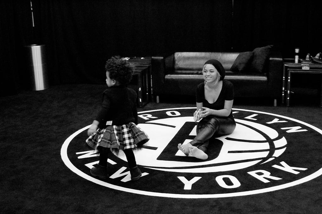 Blue Ivy lived it up at the Brooklyn Nets arena in NYC with her mom, Beyoncé.
Source: I Am Beyoncé