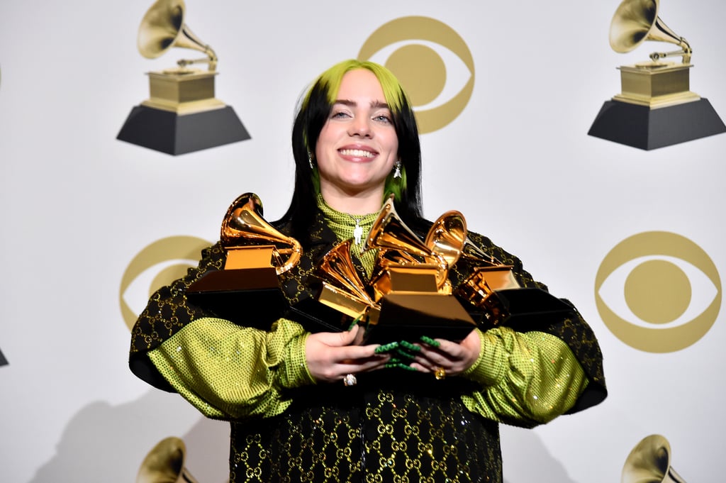 In Gucci at the 62nd Annual GRAMMY Awards at Staples Centre in L.A.