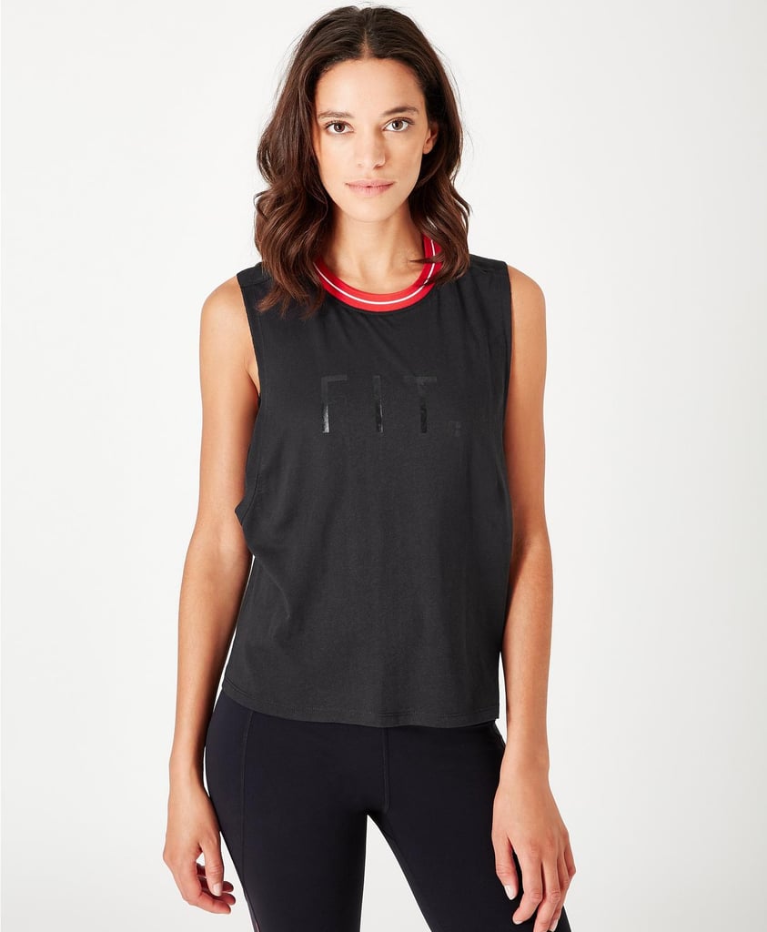 Sweaty Betty Flow Cropped Rib Trim Tank