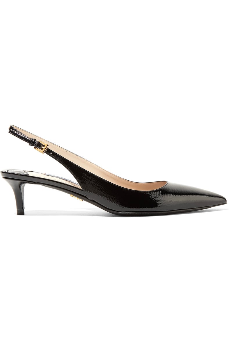 Prada Textured Slingback Pumps