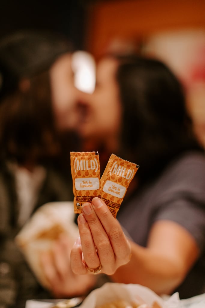 Couple Takes Engagement Photos at Taco Bell