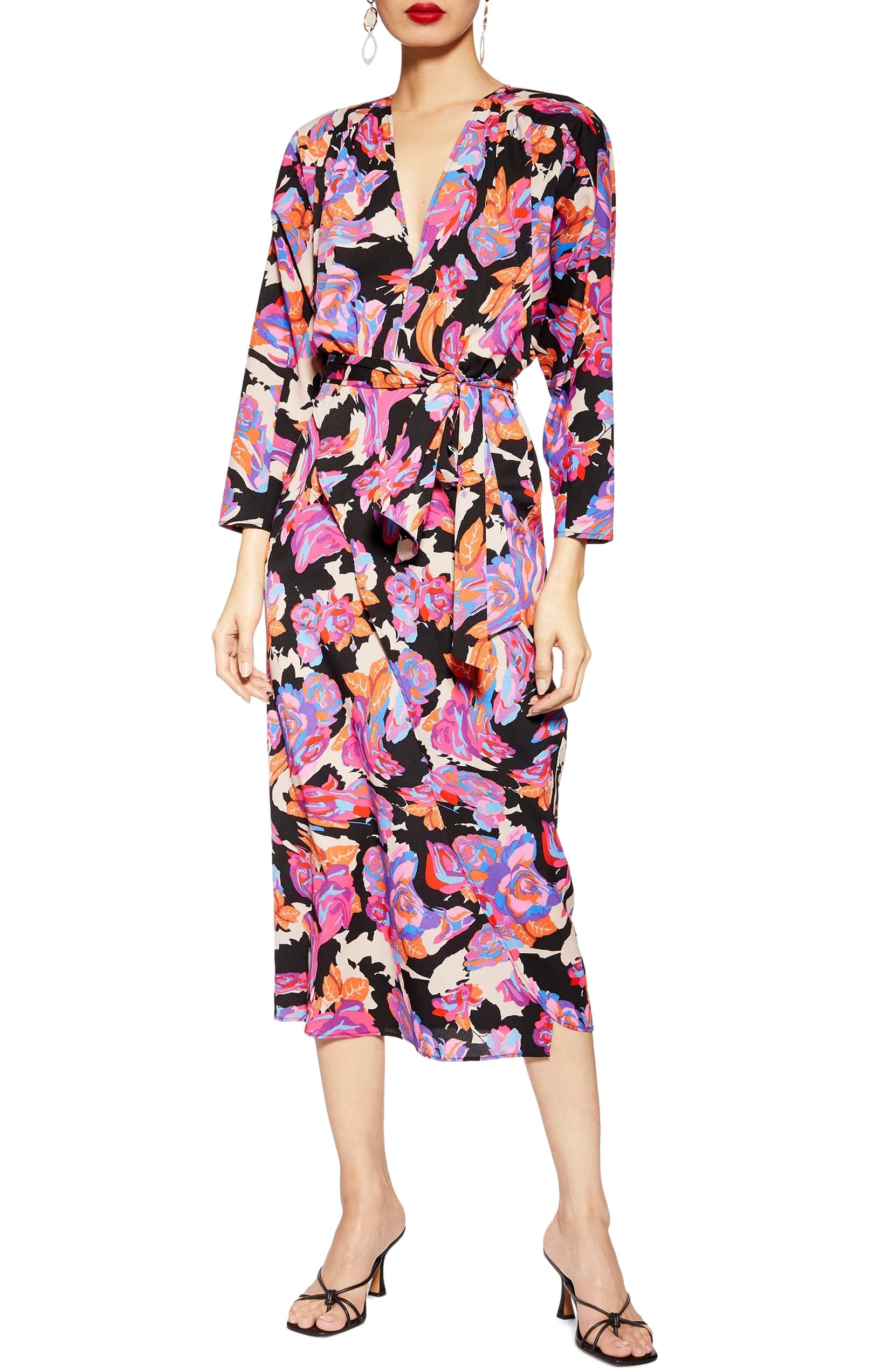 Topshop long cheap sleeve dress