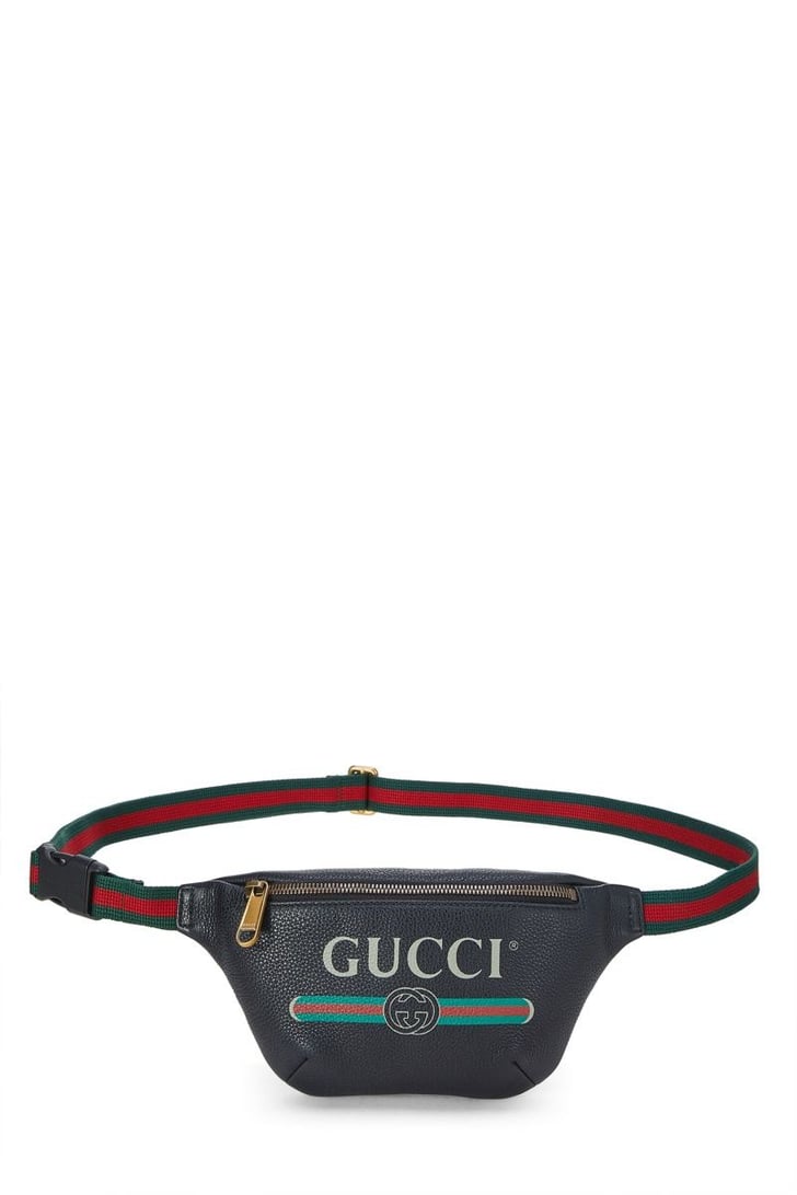 Gucci Black Leather Logo Belt Bag Small | Vintage and Secondhand Gucci ...