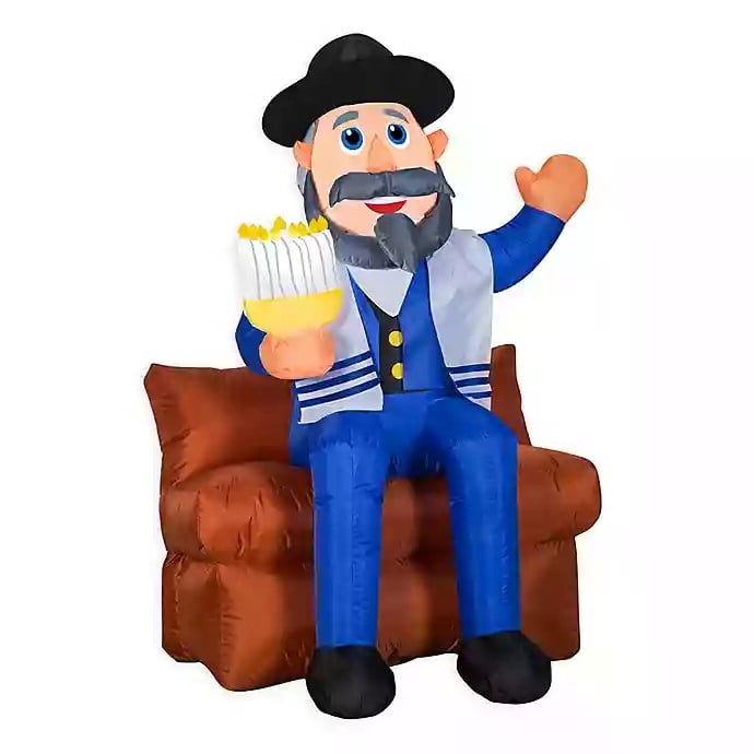 Mensch on a Bench Inflatable
