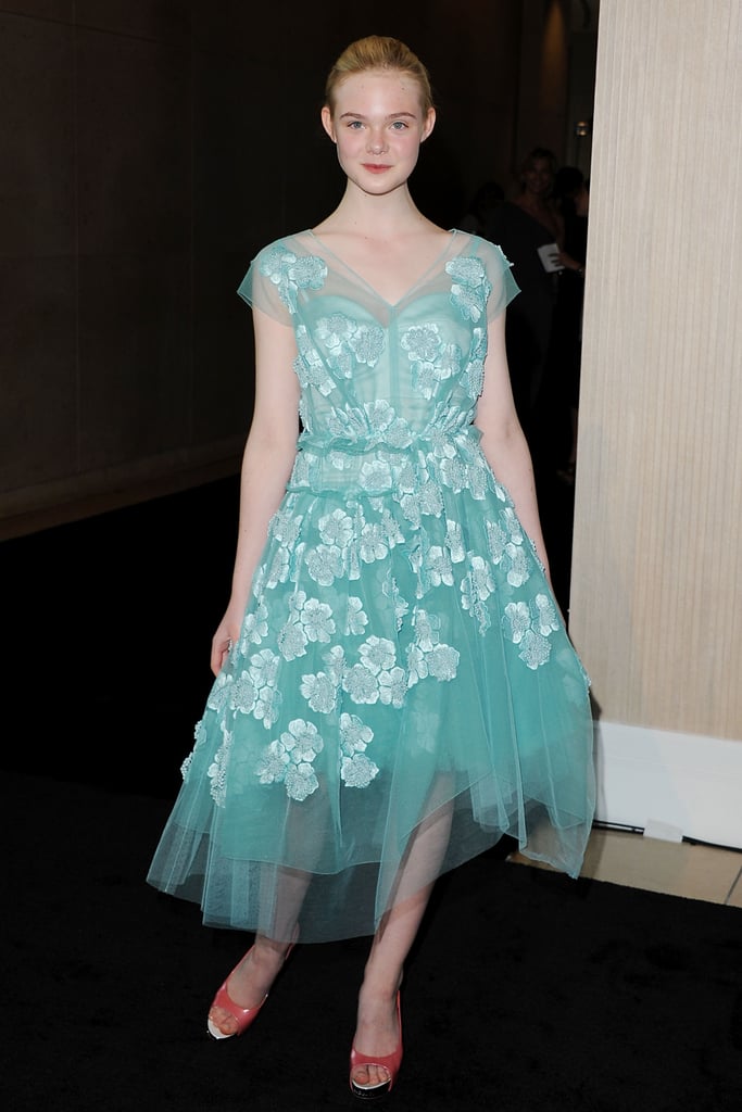 Elle Fanning in Marc Jacobs at the Women in Film 2011 Crystal + Lucy Awards, June 2011