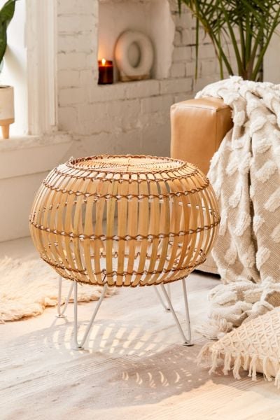 Tabitha Rattan Ottoman