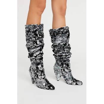 Nakitta sequin sales slouchy booties