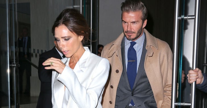 Victoria Beckham Wearing a White Suit | POPSUGAR Fashion