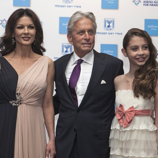 Michael Douglas With Kids on the Red Carpet