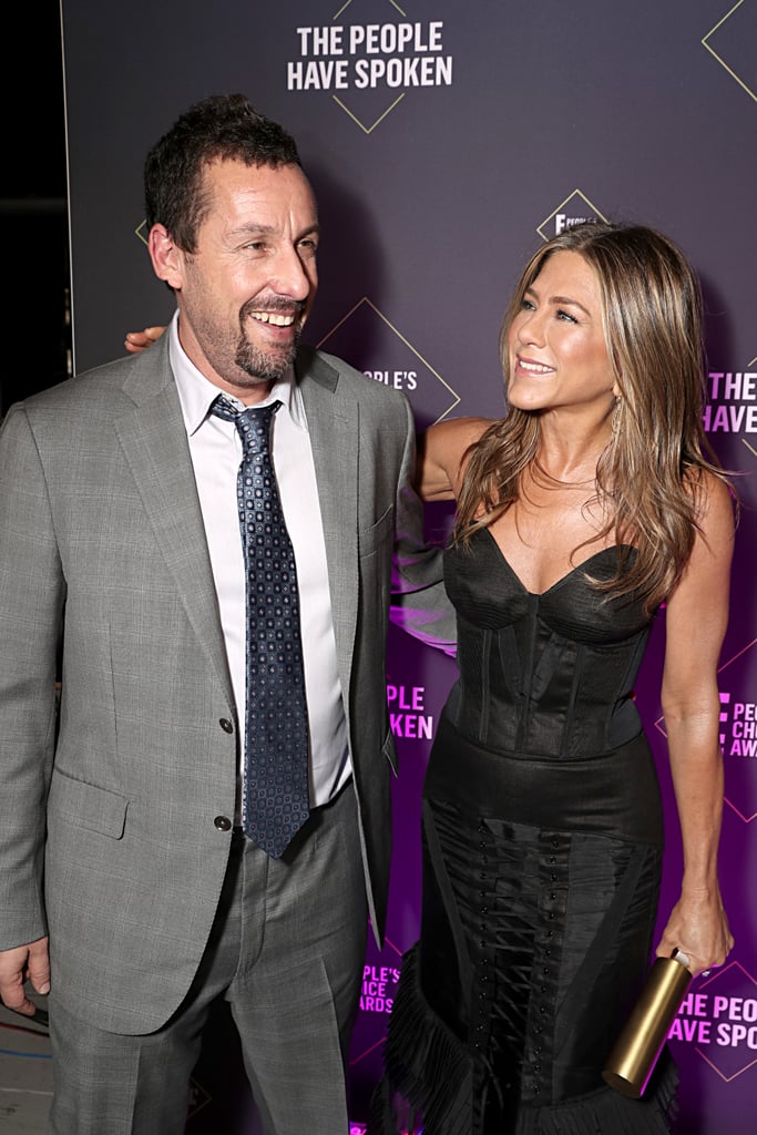 Adam Sandler and Jennifer Aniston at the 2019 People's Choice Awards